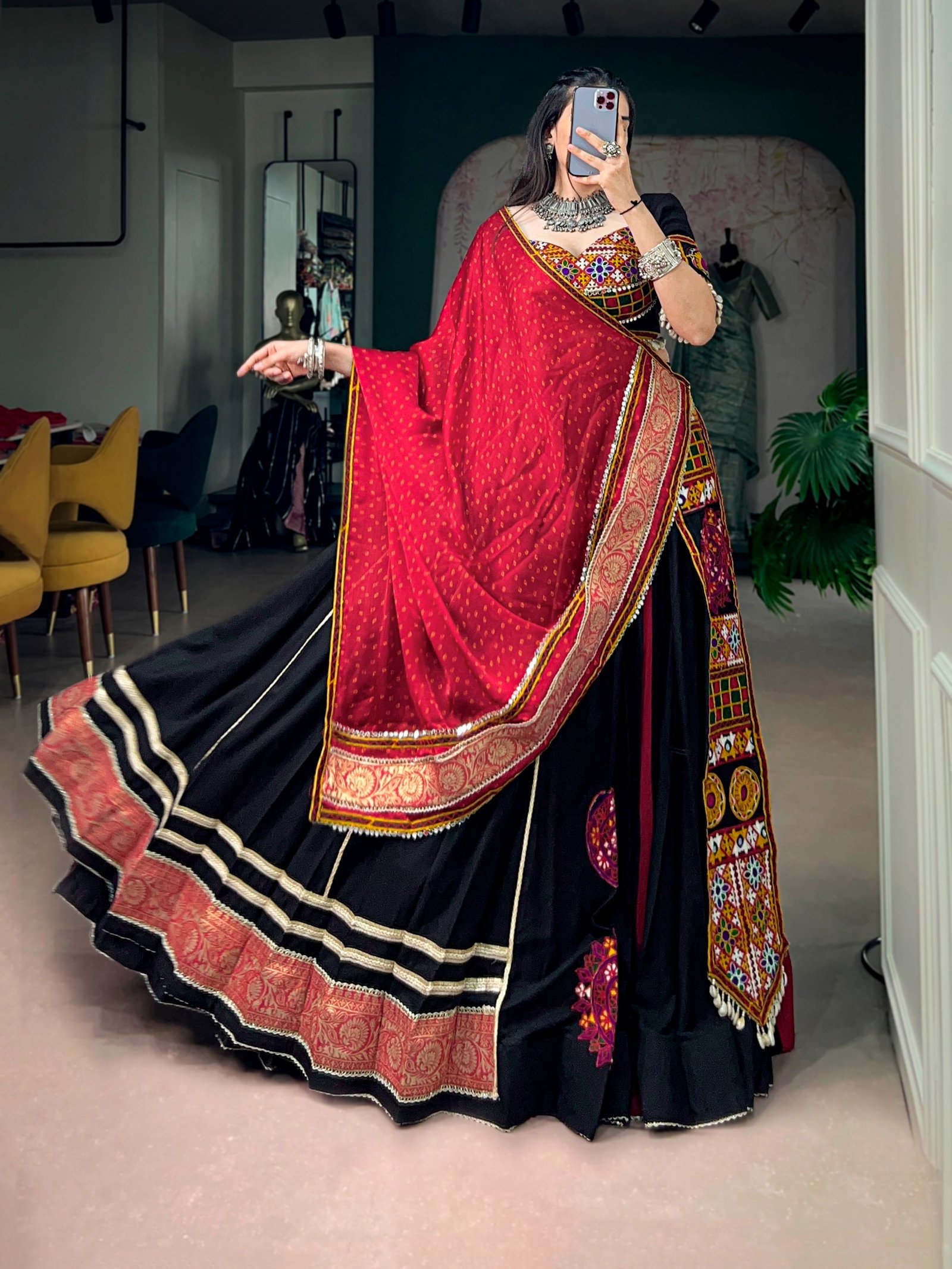 Designer Embroidered Lehenga Choli with Traditional Dupatta | Nejadhari Fashion