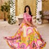 Vibrant Multicolor Zari Gota Lehenga Choli with Printed Dupatta for Festive & Wedding Wear