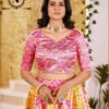 Vibrant Multicolor Zari Gota Lehenga Choli with Printed Dupatta for Festive & Wedding Wear