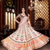 Premium Gota Satin Printed Lehenga Set – Multicolor Butterfly & Floral Design