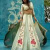 photo_6188041670528974828_y Floral Printed Gota Satin Lehenga Choli with Dupatta – Green & Cream Designer Ethnic Set