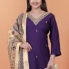 01 (5) Purple Embroidered Suit with Premium Dupatta – Latest Ethnic Wear for Women
