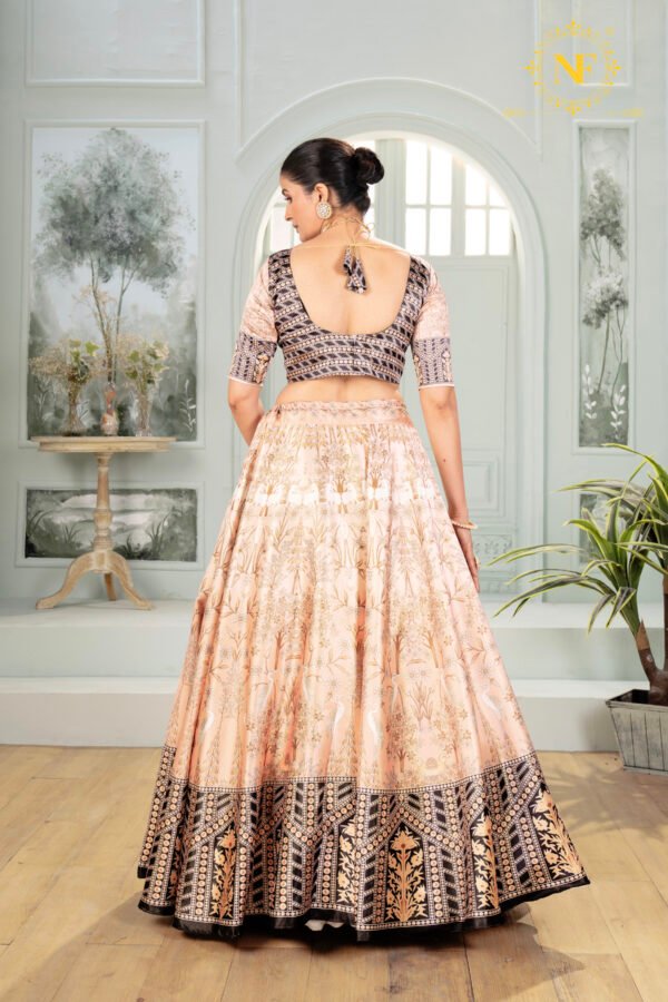 Elegant Zari Gota Printed Lehenga Choli with Designer Dupatta