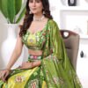 Premium Zari Gota Printed Fabric | Traditional Ethnic Designer Textile for Lehenga Choli