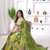 Premium Zari Gota Printed Fabric | Traditional Ethnic Designer Textile for Lehenga Choli