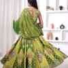 Premium Zari Gota Printed Fabric | Traditional Ethnic Designer Textile for Lehenga Choli