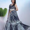 Paithani Zari Weaving Lehenga with Sequins & Digital Print