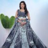Paithani Zari Weaving Lehenga with Sequins & Digital Print