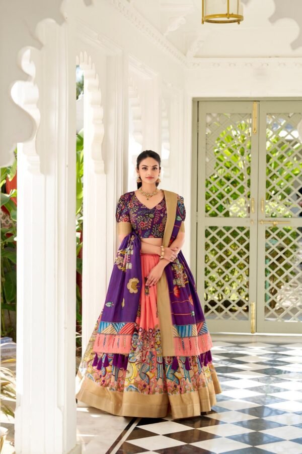 Premium Dola Silk Printed Lehenga Choli with Elegant Traditional Design