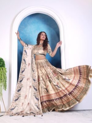 WhatsApp Image 2025-03-04 at 1.04.52 PM (2) Premium Zari Gota Printed Fabric with Traditional Peacock Motifs