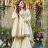 Soft Chinon Anarkali with Real Mirror Work Neck | Festive Wear