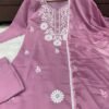 Elegant Pink Embroidered Kurti Set for Women | Premium Ethnic Wear