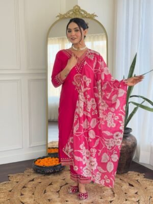 photo_2025-09-05_14-03-14 Elegant Pink Floral Embroidered Suit Set for Women | Festive & Wedding Ethnic Wear Collection
