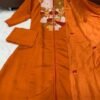 Stylish Orange Embroidered Kurti Set for Women | Festive & Trendy Wear