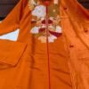 Stylish Orange Embroidered Kurti Set for Women | Festive & Trendy Wear