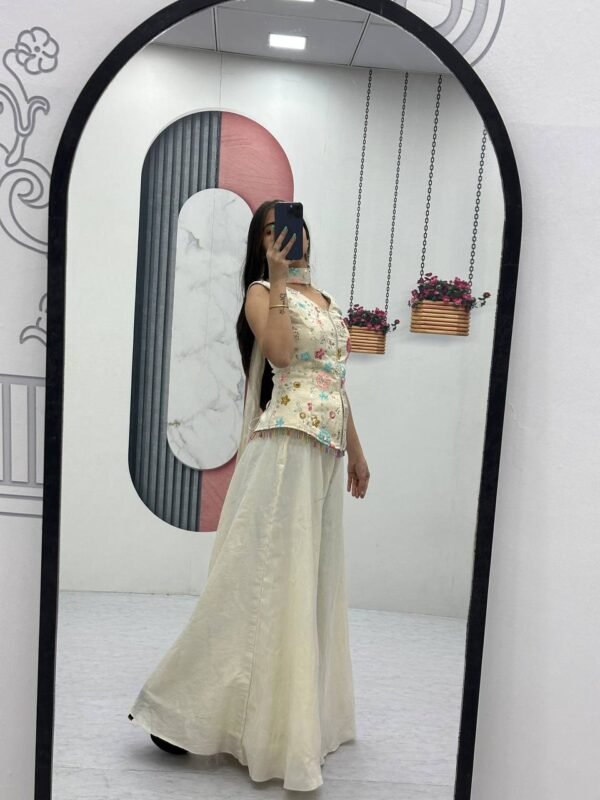 photo_2025-12-10_12-36-55 Elegant Cream Palazzo Set with Floral Embroidered Kurti – Women’s Festive & Party Wear Outfit