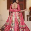 Pink Zari Gota Printed Lehenga Choli with Traditional Ethnic Design