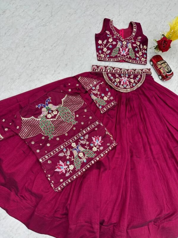 Embroidered Designer Lehenga Choli with Jacket for Wedding & Festive Wear