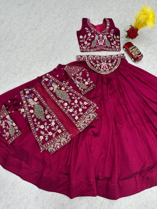 Embroidered Designer Lehenga Choli with Jacket for Wedding & Festive Wear