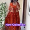 Embroidered Anarkali Gown with Jacket for Women | Festive & Party Wear