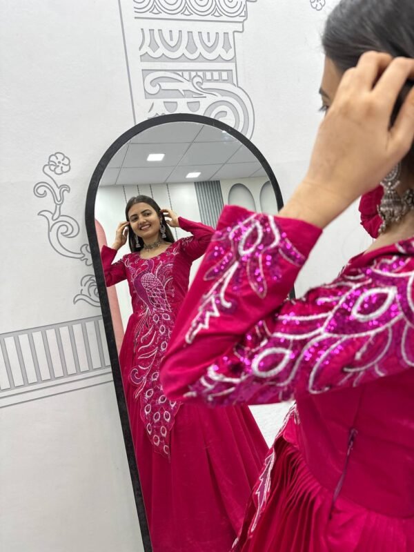 Embroidered Anarkali Gown for Women | Party & Wedding Wear Ethnic Dress