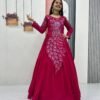 Embroidered Anarkali Gown for Women | Party & Wedding Wear Ethnic Dress