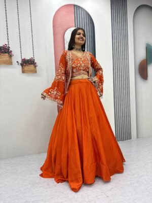 photo_2026-02-16_14-30-48 Embroidered Lehenga Choli with Jacket for Women | Festive & Wedding Wear
