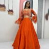 Embroidered Lehenga Choli with Jacket for Women | Festive & Wedding Wear