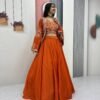 Embroidered Lehenga Choli with Jacket for Women | Festive & Wedding Wear