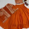 Embroidered Lehenga Choli with Jacket for Women | Festive & Wedding Wear