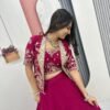 Embroidered Lehenga Choli with Designer Jacket for Wedding & Party Wear