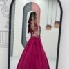 Embroidered Lehenga Choli with Designer Jacket for Wedding & Party Wear