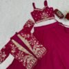 Embroidered Lehenga Choli with Designer Jacket for Wedding & Party Wear