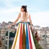 Elegant Multicolor Navratri Lehenga Choli for Women with Traditional Mirror Work & Flared Design